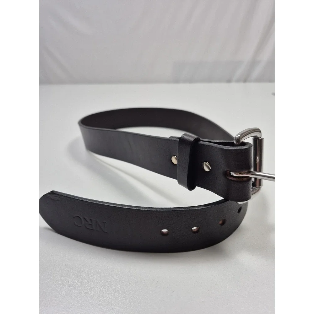 Filson Belt Mens 30 Brown Bridle Leather Work Silver Buckle Made USA Style 63202